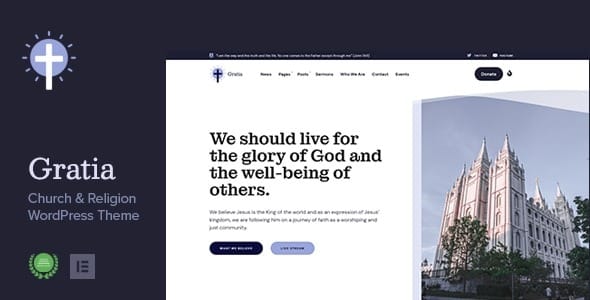 Gratia - Church & Religion WordPress Theme 1.1