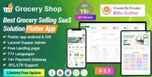 Grocery Shop - Grocery Selling Flutter App with Admin panel SAAS 1.1
