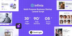 Infinia - Multipurpose Business Consulting Startup Laravel Script 1.0.7