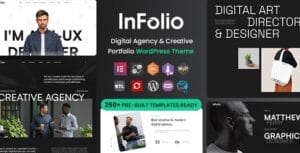 Infolio - Digital Agency & Creative Portfolio WordPress Elementor Theme 1.0.6