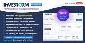 Investorm – Advanced HYIP Investment Management Platform 1.5.2