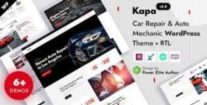 Kapa - Car Repair & Auto Services Elementor WordPress Theme 1.7.0