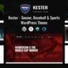 Kester Soccer Club Sports News WordPress Theme