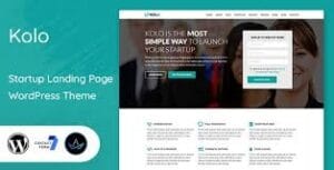 Kolo - Startup Landing Page WordPress Theme 2.0