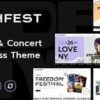 Lunfest Festival Concert WordPress Theme