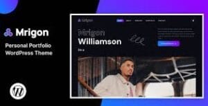 Mrigon – Personal Portfolio WordPress Theme