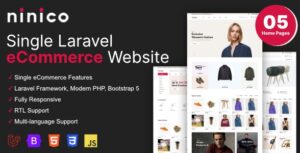 Ninico - Minimal Laravel eCommerce Shop 1.7.0