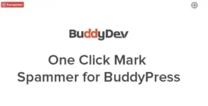One Click Mark Spammer for BuddyPress 1.1.6