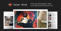 Photography WordPress Theme - SolarWind 1.4.1