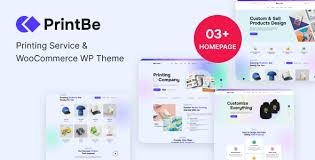 PrintBe Printing Service WooCommerce WP Theme