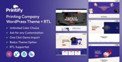 Printify - Printing Company WordPress Theme + RTL 3.2.0