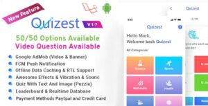 Quizest - Complete Quiz Solutions With Android App And Interactive Admin Panel 2.0.4