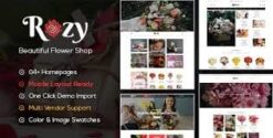 Rozy - Flower Shop WooCommerce WordPress Theme (4+ Indexes + Mobile Layouts Ready) 1.2.25