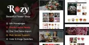 Rozy - Flower Shop WooCommerce WordPress Theme (4+ Indexes + Mobile Layouts Ready) 1.2.25