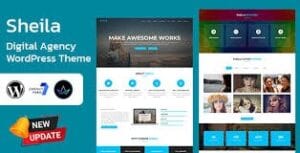 Sheila - Material Design Agency WordPress Theme 1.9