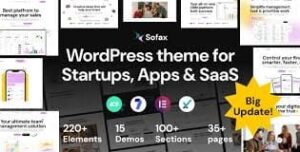 Sofax - Software & Startup WordPress Theme 1.0.4