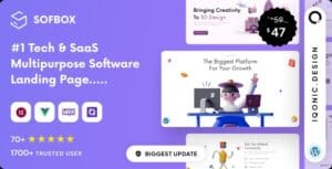 Sofbox – Tech & SaaS Multipurpose Software Landing Page 5.0.4