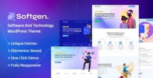 Softgen - Software & Technology WordPress Theme 1.0.4