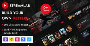 Streamlab - Video Streaming WordPress Theme 3.3