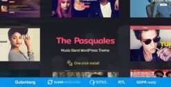 The Pasquales - DJ, Artist and Music Band WordPress Theme 1.1.0