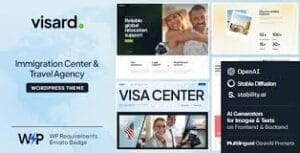 Visard - Immigration Visa Center & Travel Agency WordPress Theme