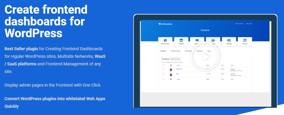 WP Frontend Admin Premium
