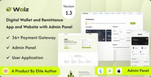 Waiz - Digital Wallet and Remittance App and Website with Admin Panel 1.3
