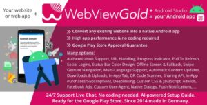 WebViewGold for Android | Convert website to Android app | No Code, Push, URL Handling & much more! 16.5