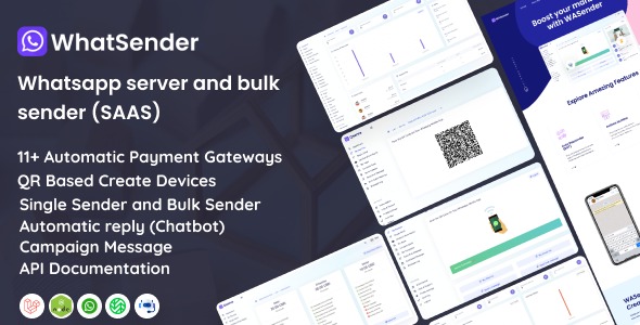 WhatSender Whatsapp server and bulk sender SAAS