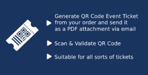 WooCommerce Event QR Code Email Tickets 1.0.7