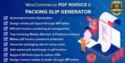 WooCommerce PDF Invoice & Packing Slip with Credit Note 2.4.0