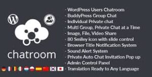 WordPress BuddyPress Chat Room, Group Chat Plugin 2.0