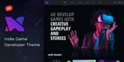 Xion - Indie Game Developer WordPress Theme 2.0