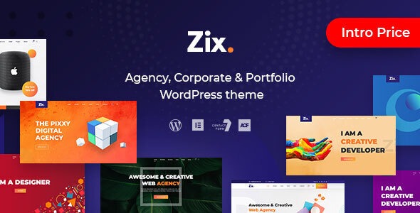 Zix Digital Agency MultiPurpose WordPress Theme