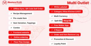 iRestora PLUS Multi Outlet - Next Gen Restaurant POS 7.5