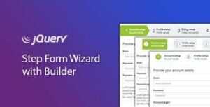 jQuery Step Wizard with Step Form Builder - Timon Step Form 2.5
