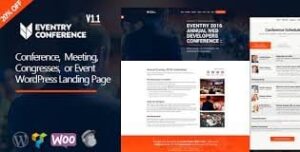 Eventry - Conference Meetup Landing Page WordPress Theme 1.3.1